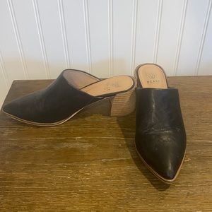 Heeled mules size 8